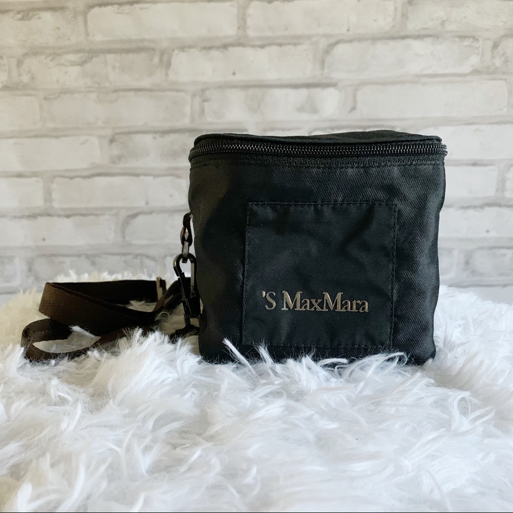 'S MaxMara Black Cube Collection Box Crossbody Bag
